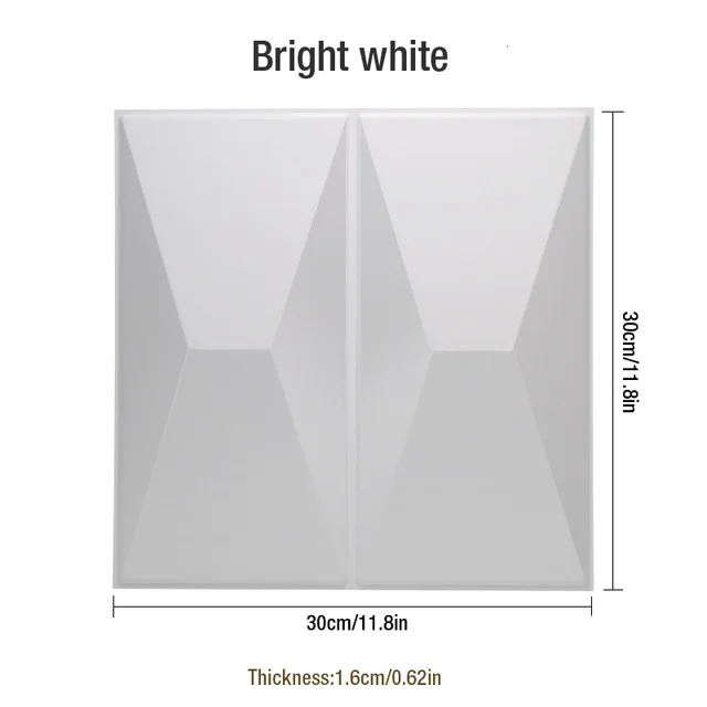 Bright white 30x30 см 3D Художественная настенная панель настенные наклейки 3D Хрустальные бриллиантовые наклейки ТВ окно фон обои магазин двери Материал стерео - Цвет: Bright white