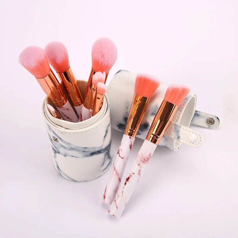 3 Size Portable Travel PU Marbling Makeup Brushes Holder Empty Container Storage Cosmetics Brush Organizer Tools | Красота и здоровье