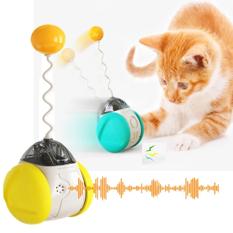 

Cat Toy Interactive Squeak Turntable Swing With Balance Body Catnip Tumbler Ball Toys Adjustable Kitten Product Cats Accessories