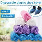 100200 шт. защитное покрытие для обуви водонепроницаемые пластиковые бахилы уличные непромокаемые походные Нескользящие бахилы Толстые 15x40 см # srn