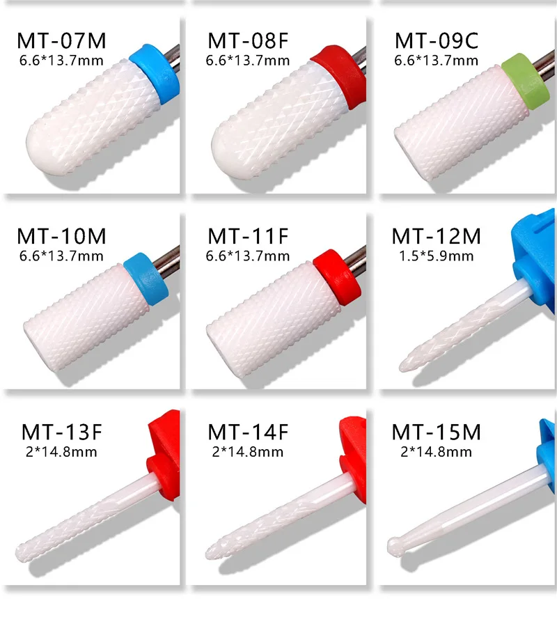 Керамический насадок для маникюра и педикюра с коническим буром, 1 шт., электрический, для очистки кутикулы и шлифовки ногтей, головка шлифовального инструмента 3/32 дюйма, 2020 года.