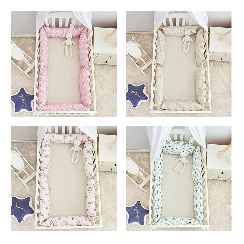 Бампер Babyinner для детской кроватки 6 шт. хлопковая подушка регулируемая детская