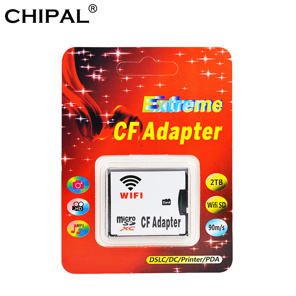 CHIPAL Wi Fi набор флэш карт MicroSD TF к CF адаптер карта памяти Micro SD компактный кардридер