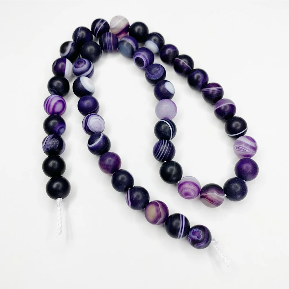 Оптовая продажа круглые бусины из натурального камня матового агата для