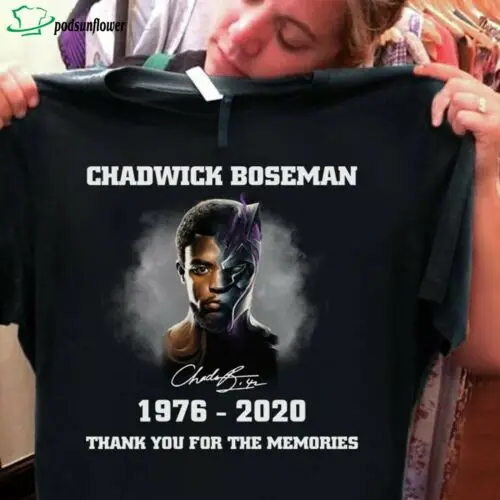 

Panther RIP Chadwick Boseman Wakanda forever thank you for memories shirt