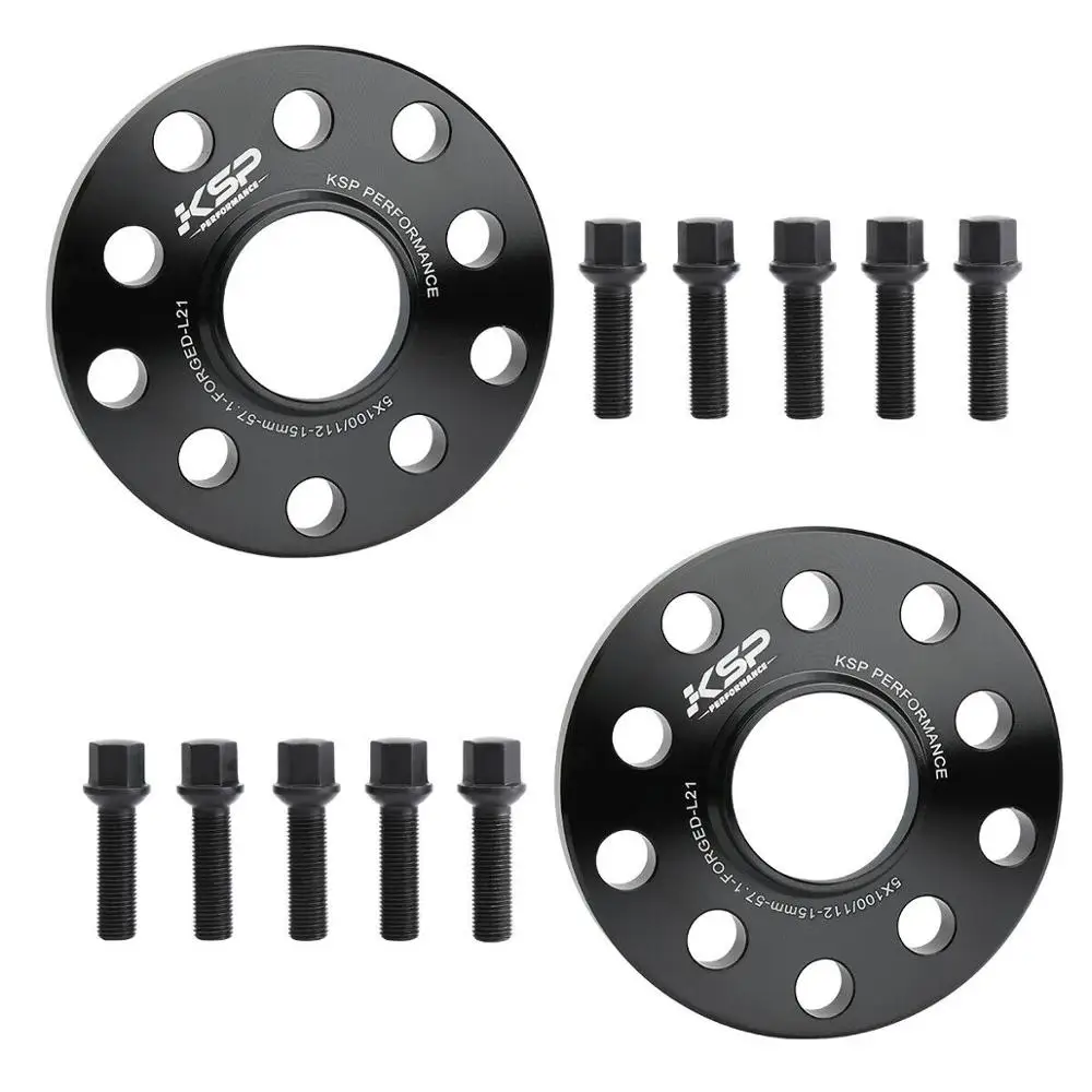 KSP 5X100 5X112 колеса прокладки Адаптеры 2 шт. Hubcentric кованые для Audi шаг резьбы M14x1.5