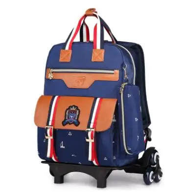 Детская школьная сумка на колесиках, школьный рюкзак на колесиках для мальчиков, ранцы для детей
