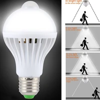 e27 led bulb pir motion sensor lamp 5w auto led pir infrared body lamp energy saving bulbs