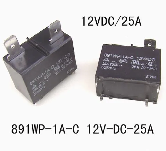 

New original 891WP-1A-C 12VDC 25A 10pcs/lot