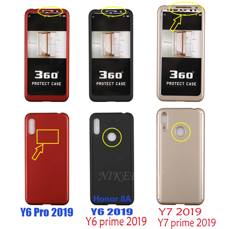 Чехол с полным покрытием 360 градусов для Huawei Y7P Y6P Y5P Y9S Y6S Y7 Prime 2019 противоударный