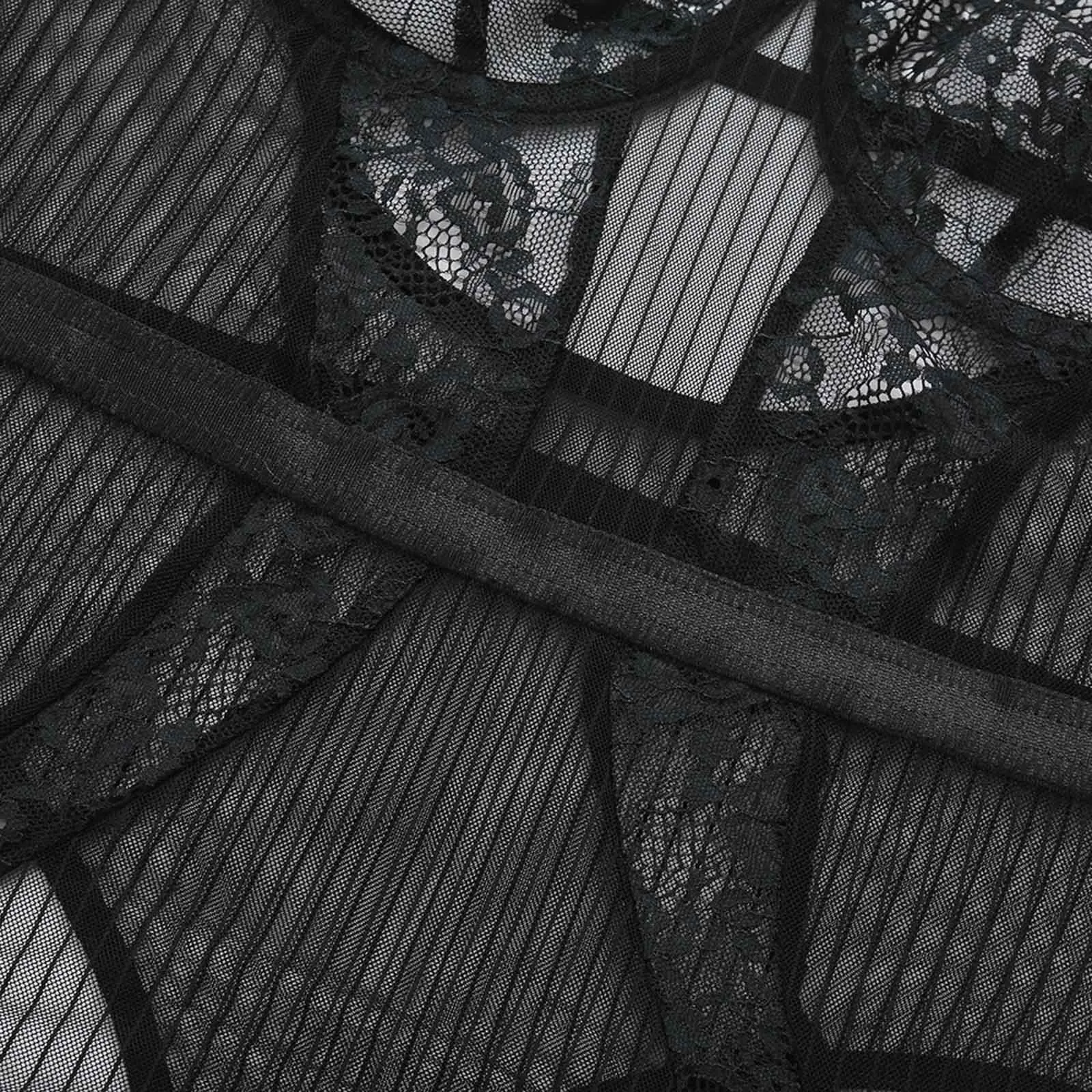 

Womail lingerie erotic lingerie Ladies Underwear Chest Stickers Corsets Lace See-through Blouses Sexy Lingerie Transparent linge