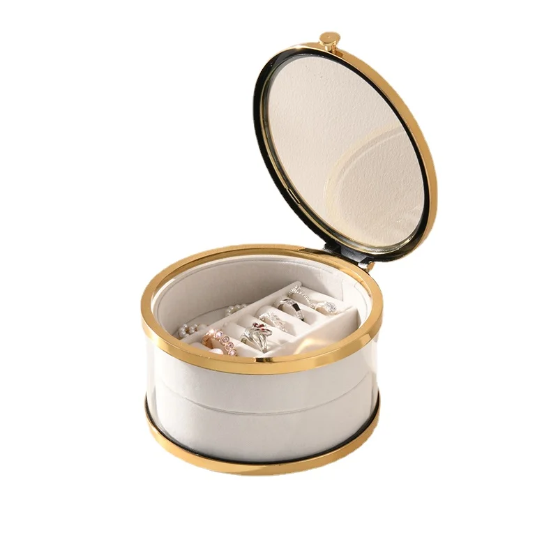 

Легкие роскошные изысканные Многослойные Стеклянные пылезащитные серьги-гвоздики для сережек ожерелий упаковочная коробка для хранения