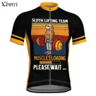 Новинка, Стильная летняя мужская велосипедная футболка XIMATT из полиэстера с коротким рукавом, дышащая, быстросохнущая, на заказ