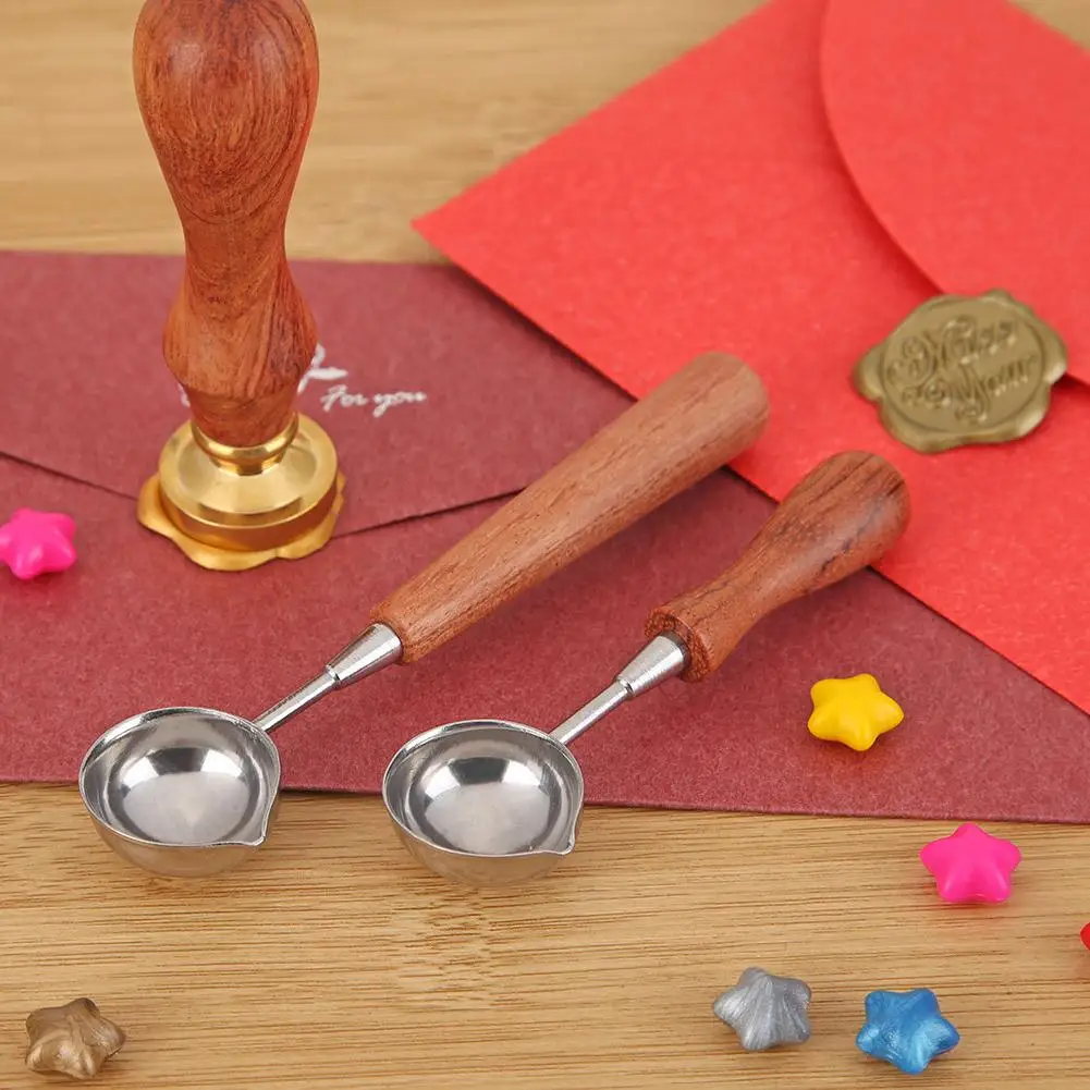 Ложка для воска и штамповки винтажная ложка с защитой от горячего запечатывания