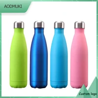 500ml personalized customization logo outdoor sports flask stainless steel water bottles thermos insulated vacuum thermoses cup