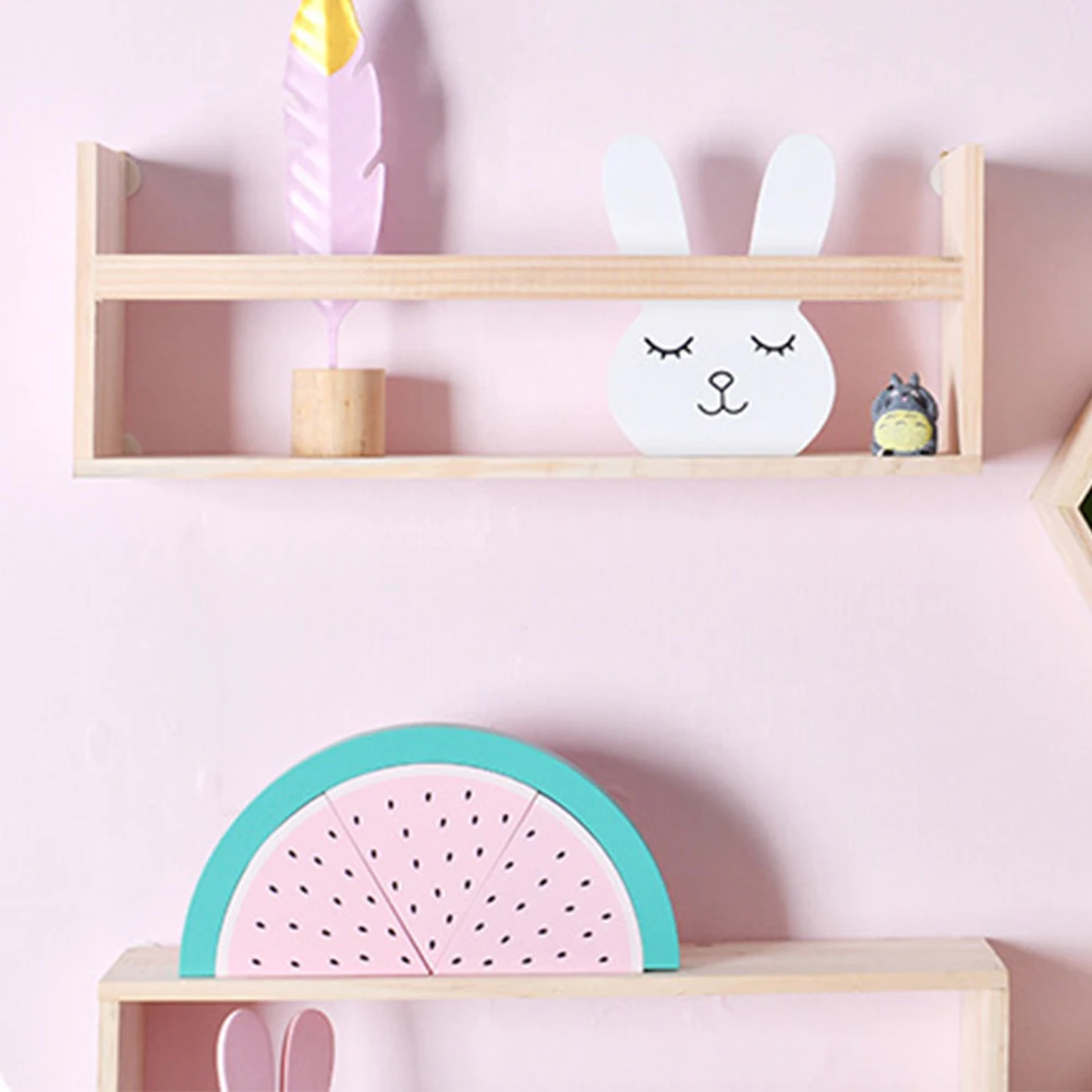 Настенная полка из цельного дерева органайзер плавающие полки настенная для