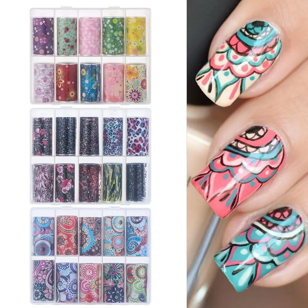 

10 шт., Переводные Слайдеры для маникюра «сделай сам»