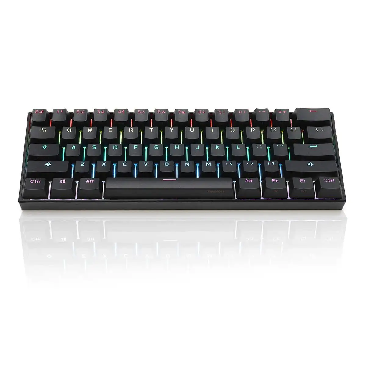 Беспроводная механическая клавиатура ANNE Pro2 bluetooth 60% игровая с красным синим