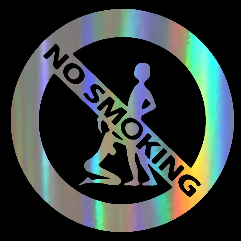 

1Auto Sticker Reflective Men and Women Smoking and Waterproof for Window Covering Scratch Sticker PVC, 9cm X9cm