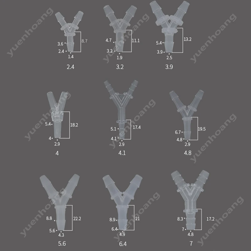 10 шт 24 мм 195 мм y тип pp пластик шланг