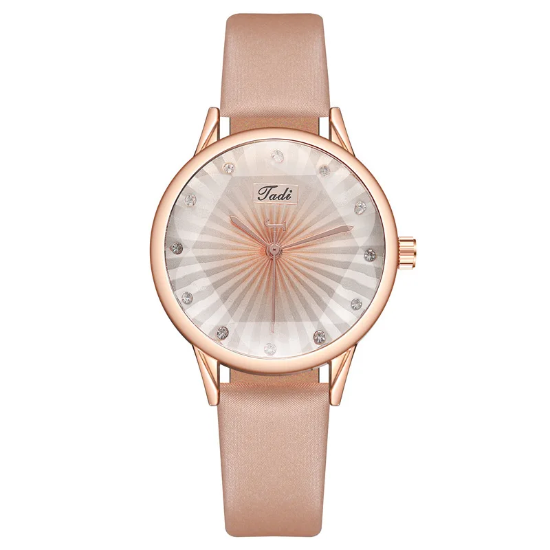 

2020 new Korean version ins fashion simple temperament women watch 3D stripe literal belt Watch