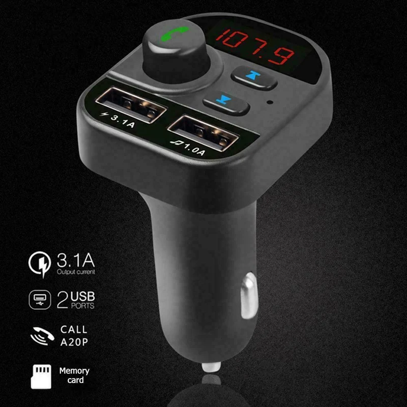 Автомобильный Bluetooth беспроводной адаптер fm-передатчик MP3 радио Музыкальный плеер