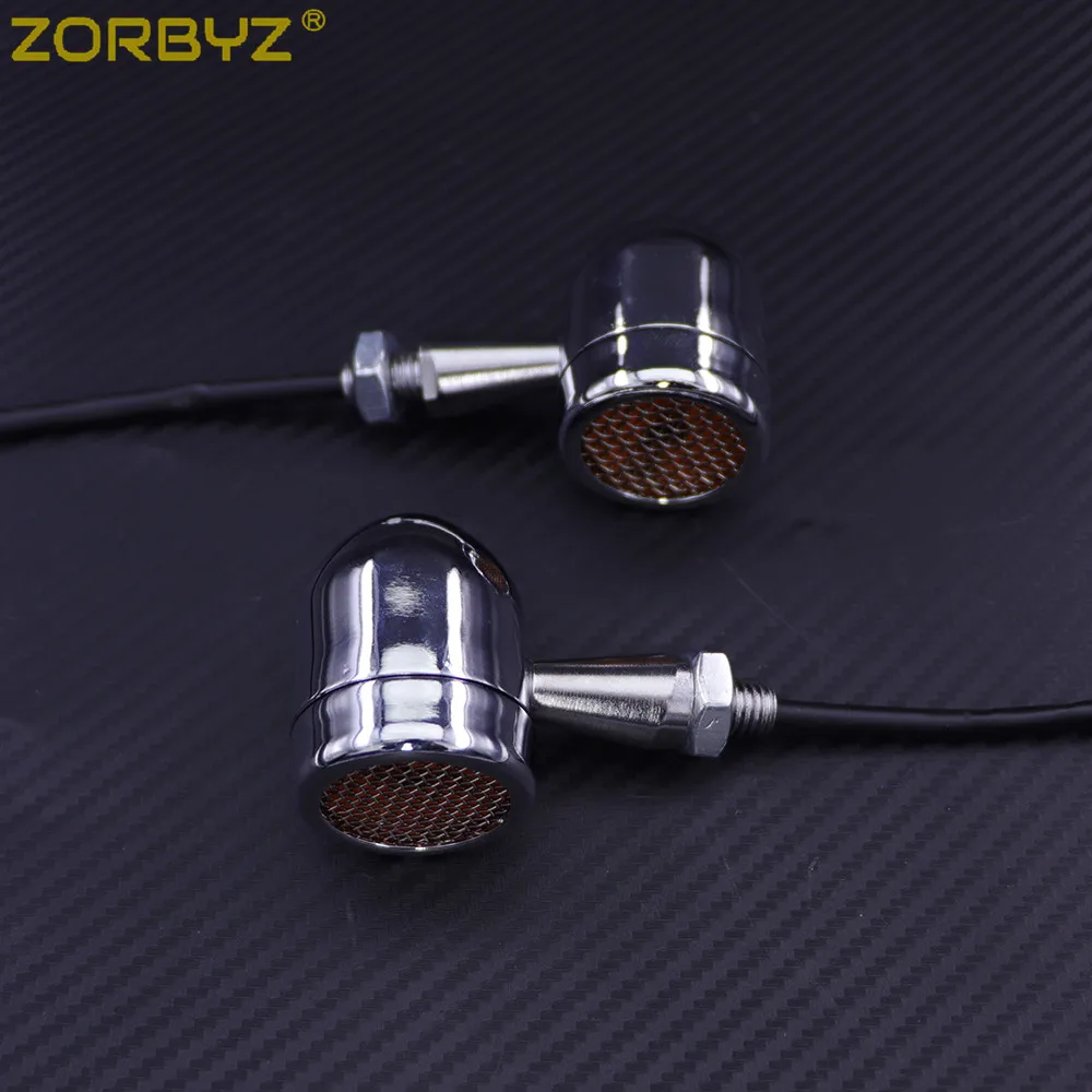 ZORBYZ 1 пара металлических мотоциклетных хромисветодиодный светодиодных