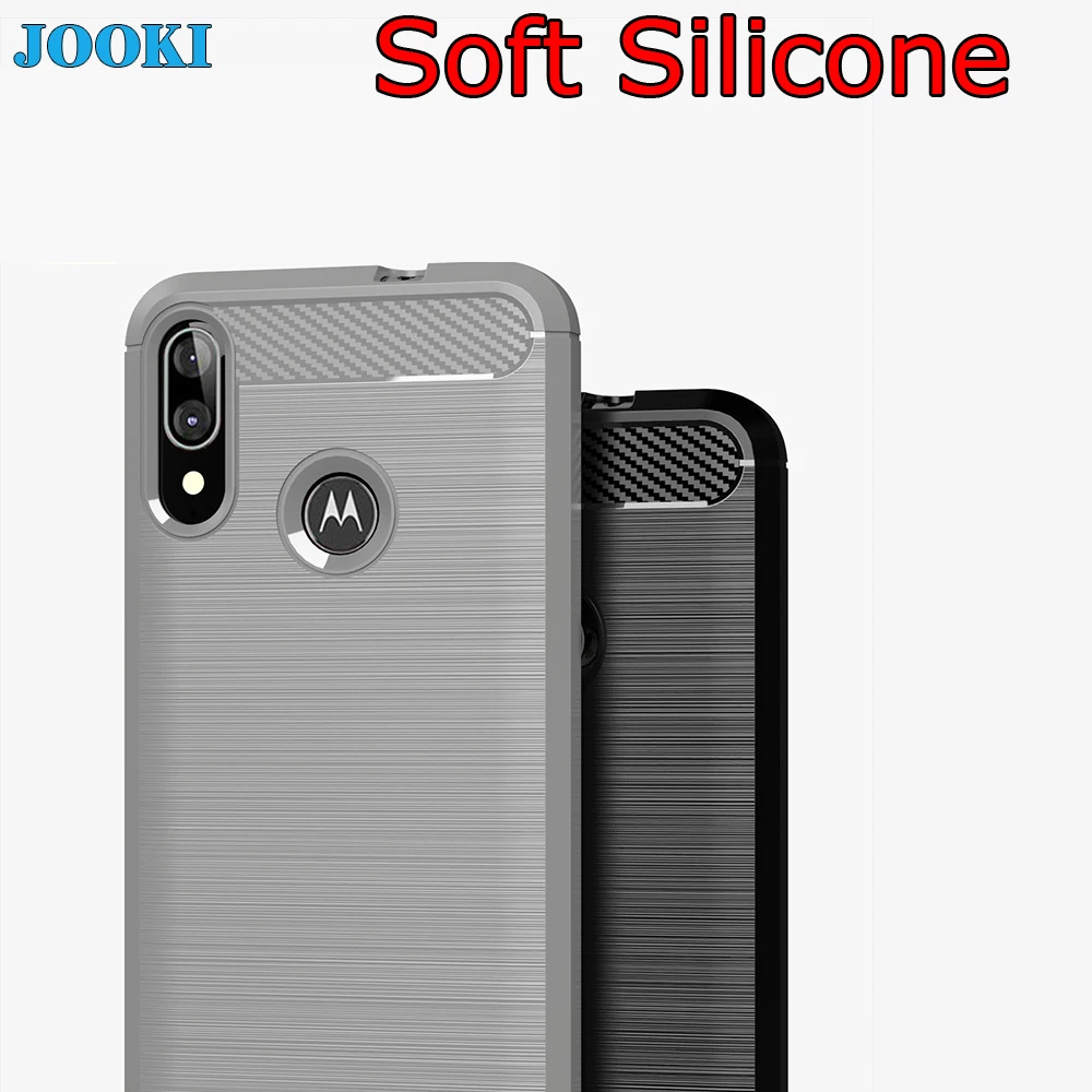 Силиконовый матовый мягкий чехол из ТПУ для телефона тонкий Motorola Moto E6 Plus бампер