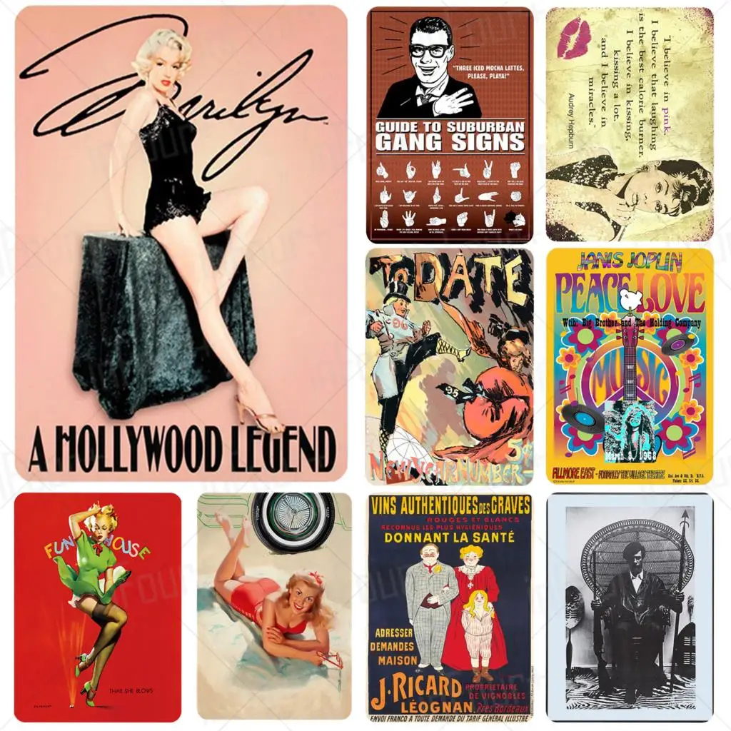 Металлический значок улыбающейся женщины металлическая винтажная табличка