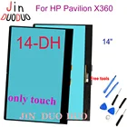14-дюймовый сенсорный экран для HP Pavilion X360 14-DH 14 DH Series, дигитайзер для 14-dh0706nz L5119-001 14M-DH0003DX, запасная панель для ноутбука