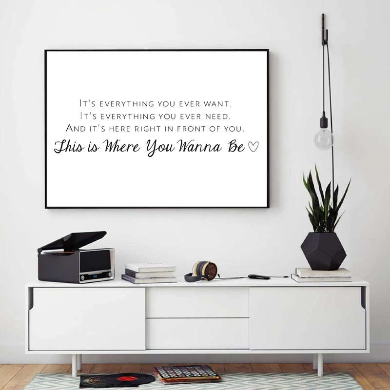 Это то место где вы хотите быть принты с цитатой самое лучшее настенное искусство