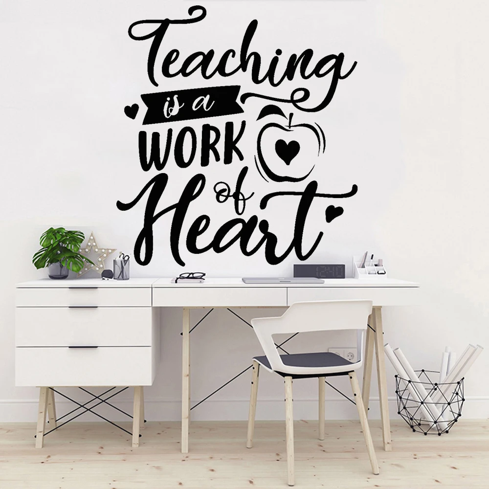 

Inspiring Quote Wall Decal School Teaching Phrase Vinyl Wall Stickers Home Decoration Accessories For Classroom Office Z530
