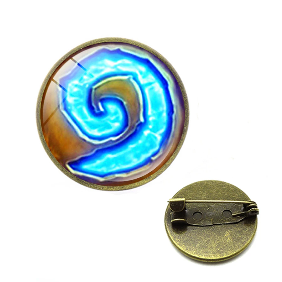 Горячая WOW Орда нагрудная булавка Кнопка племенной союз значки Ретро бронзовые