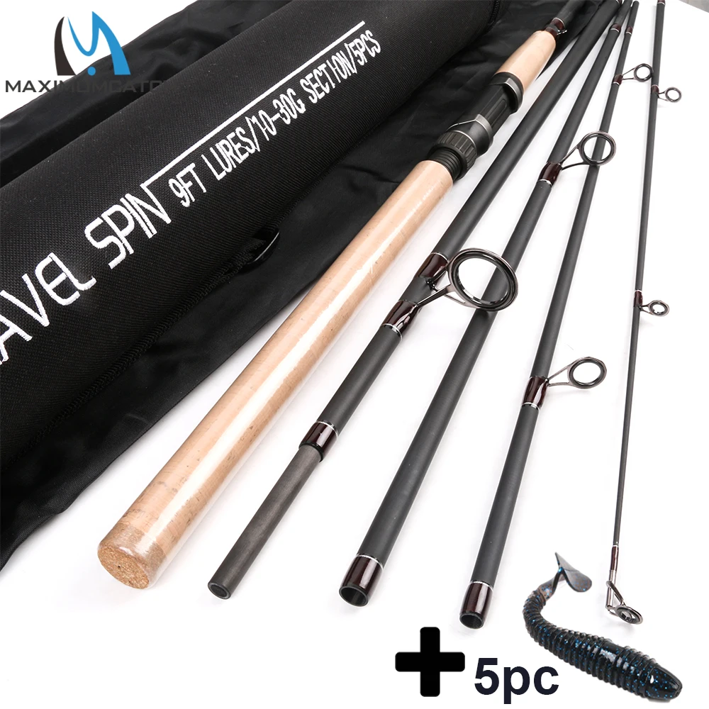 Maximumcatch дорожная спиннинговая Удочка 9 футов 5 секций с трубкой Cordura спиннинговое