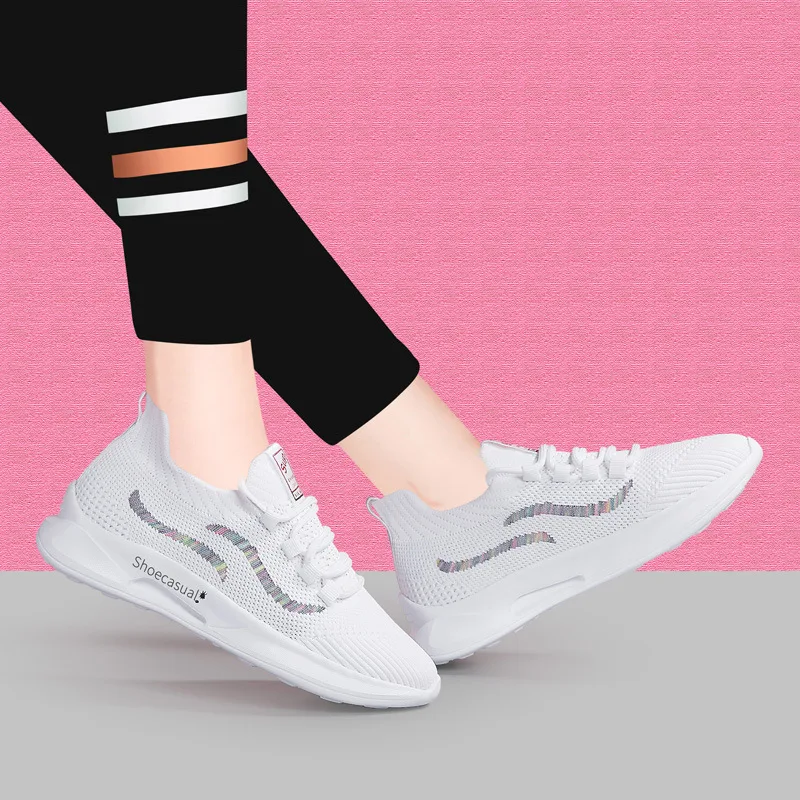 

Модные женские кроссовки, новинка весны 2021, повседневные сетчатые кроссовки, женские удобные и дышащие кроссовки для женщин