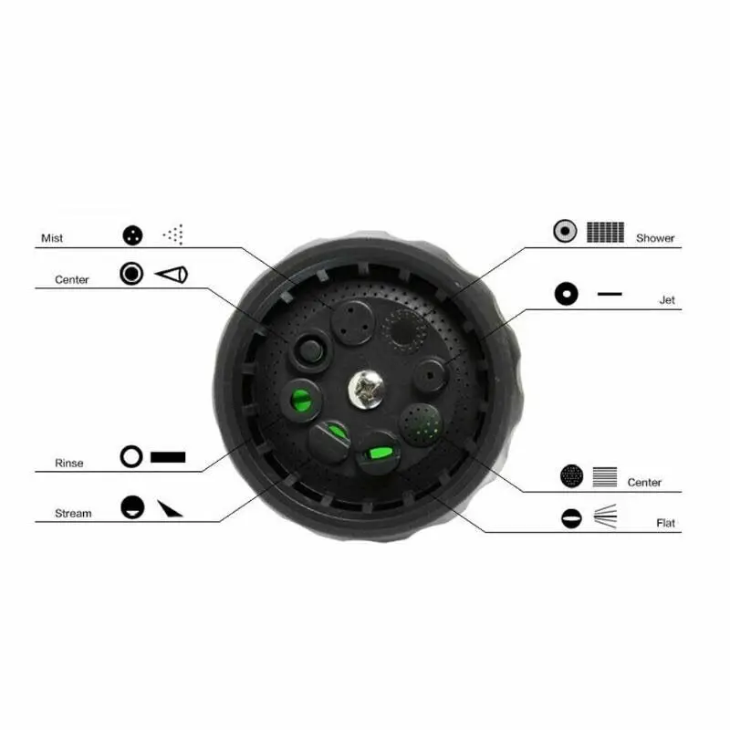 Foam Car washer Sprayer Garden Hose Nozzle With 8 modes For Pet Plants pressure | Дом и сад