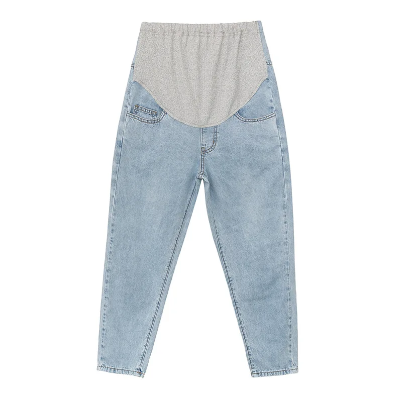

Denim Haren Pants Maternity Jeans For Pregnant Women Clothes Loose Casual Trousers Spring Summer Denim Pregnancy Pants