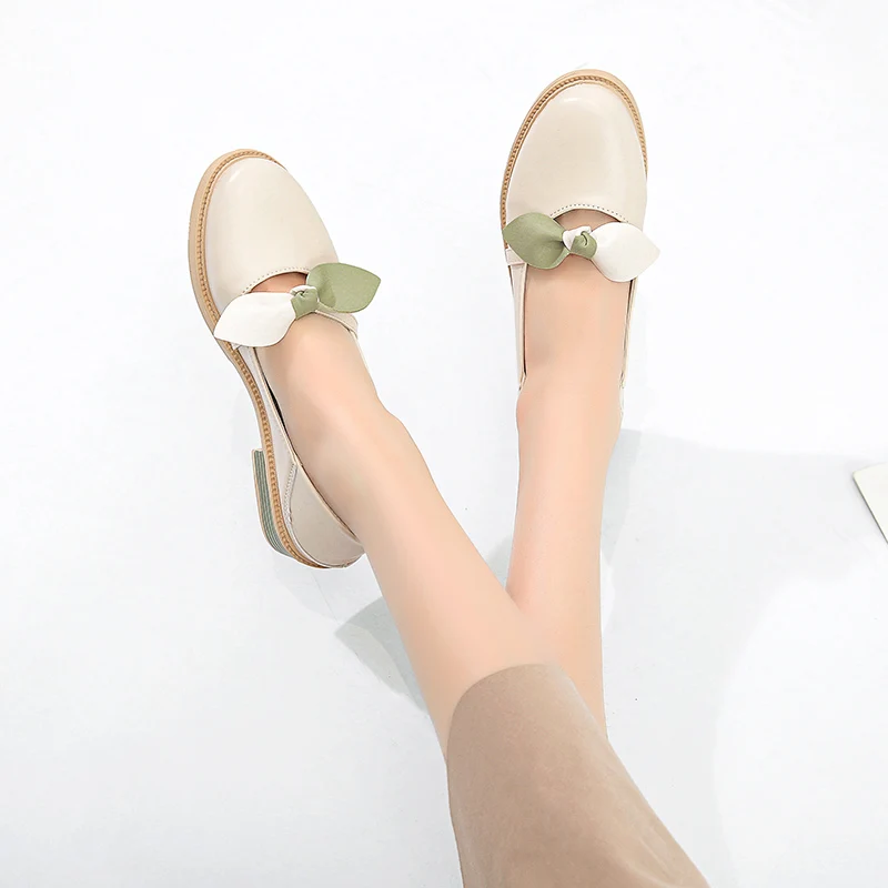

Shoes Woman Comfortable And Elegant Round Toe All-Match Casual Female Sneakers Flats Shallow Mouth Slip-on Modis Summer Dress Sl