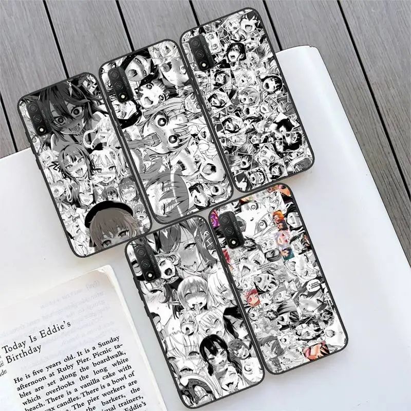 

ahegao manga girl Shockproof Phone Case For Samsung A20E A32 A31 A21 A12 A11 A02 A71 A51 A20S A70 A50S soft Cover Fundas