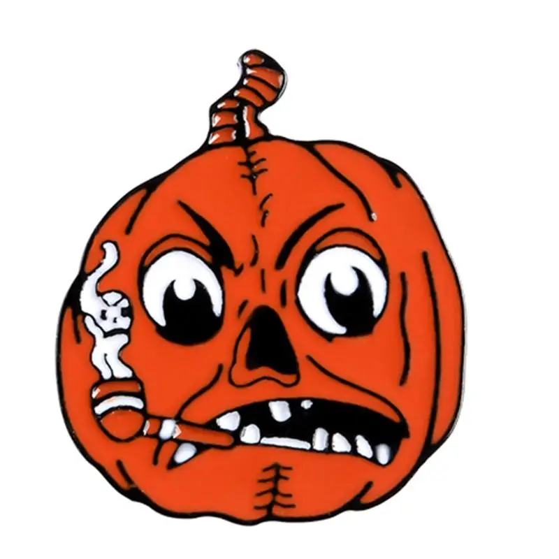 

Halloween Cartoon Metal Enamel Brooch Pumpkin Ghost Backpack Lapel Pins Badages Q6PB
