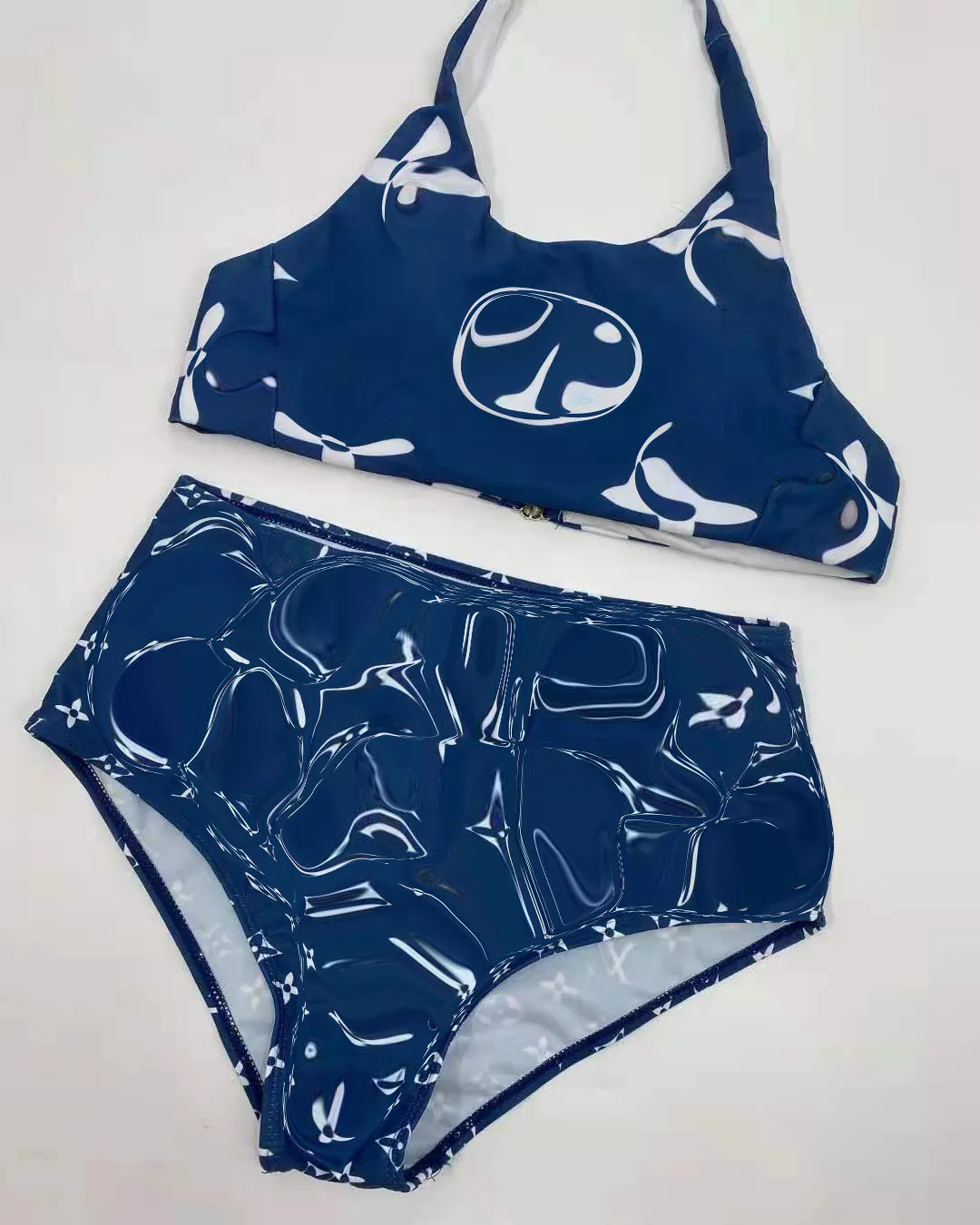 

2021 New Ladies Swimwear 1pcs European and American Fashion Brand Ladies Split Swimsuit Summer Beach Swimming Pool Outfit XL