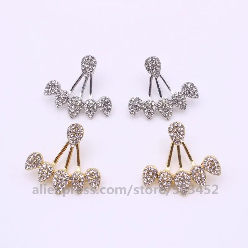 120pcs/lot New Stud Earrings Lady Crystal Gifts Grace Women Accessories Water Droplets For | Украшения и аксессуары
