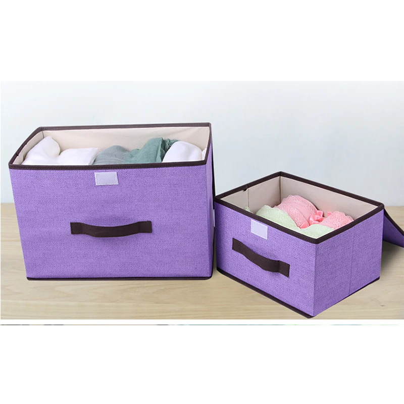 Бытовая коробка для хранения 2 размера нетканый материал шкаф общежития одежда