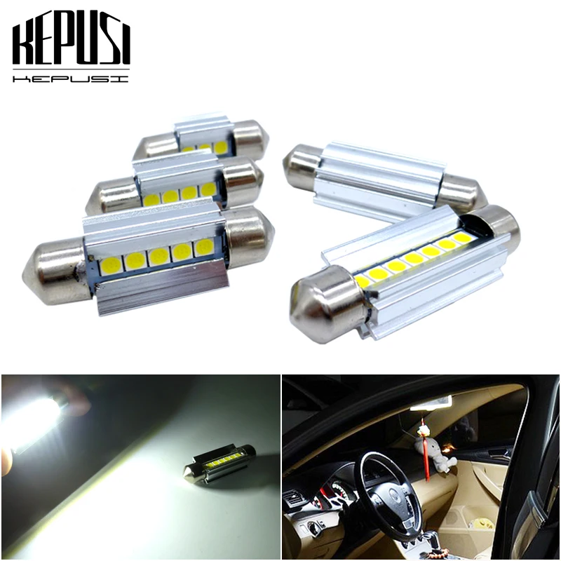 

2pcs LED CANBUS C5W Bulbs 3030SMD C10W Festoon Interior Lights License Plate Light For BMW E39 E36 E46 E90 E60 E30 E53 E70 White