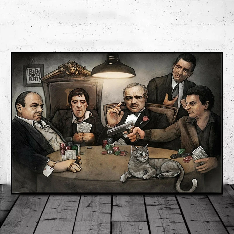Gangsters Godfather Лицо со шрамом DIY 5D алмазная живопись вышивка крестиком мозаика