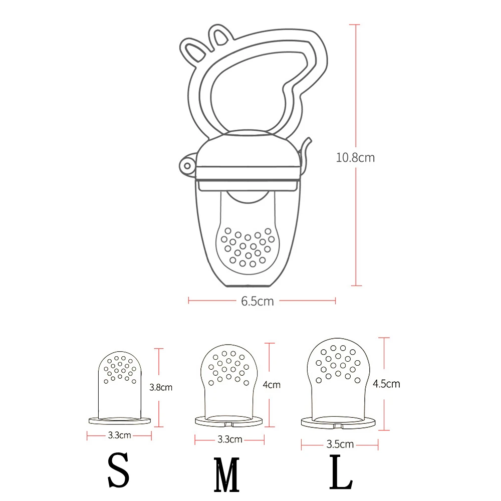 

Silicone Baby Food Feeder Pacifier Fresh Fruit Food Feeder Nipples Feeding Safe Baby Supplies Nibler Dummy Baby Feeding Pacifier