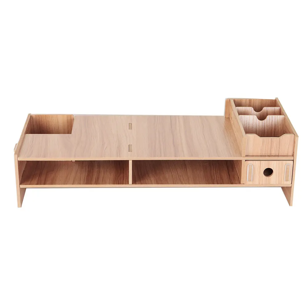 

Настольная подставка для монитора, стойка для монитора компьютера, деревянная полка, прочная подставка для ноутбука, телевизора