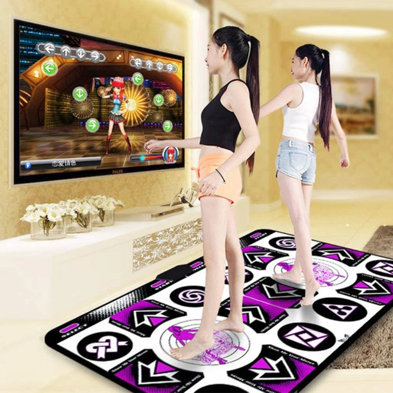 

PVC Game Dance Mat Double Players Anti Slip With Wireless Receiver Remote Controller for Young People