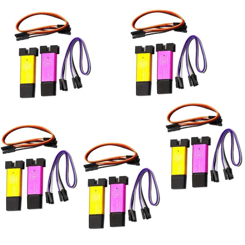 

10 шт./лот ST LINK Stlink ST-Link V2 Mini STM8 STM32 симулятор загрузки программирования и покрытия (случайный цвет)