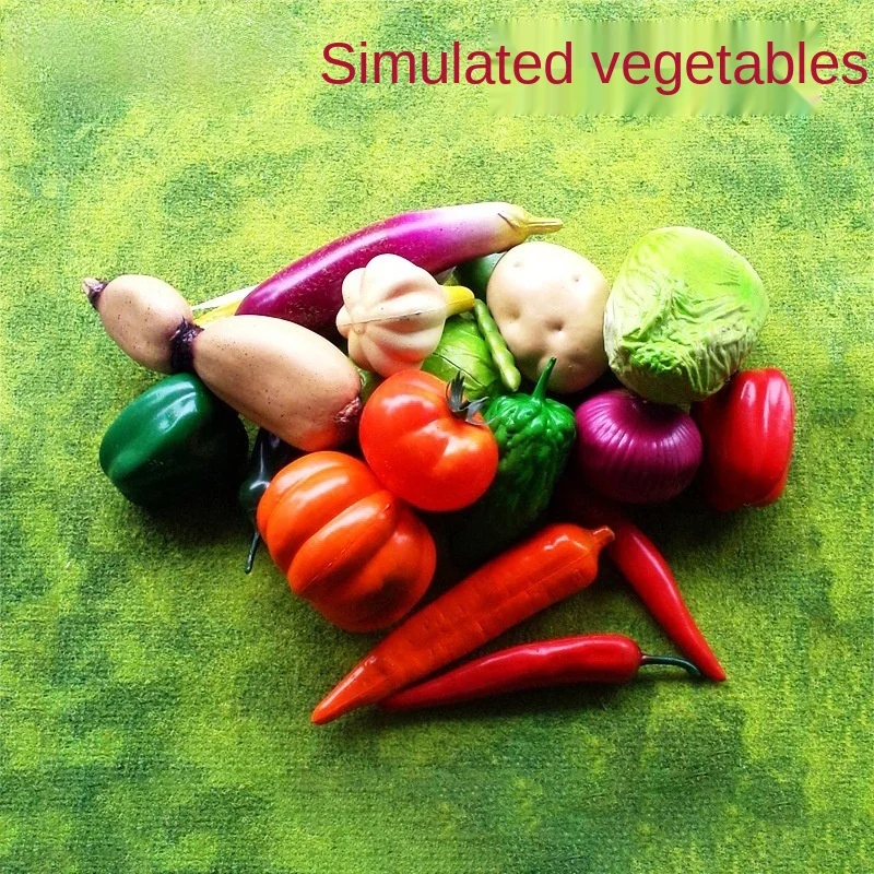 

Simulation Plastic Vegetable 10 Pcs Red Pepper Corn Model Cupboard Market Fruit Decoration Equipment Shooting Props